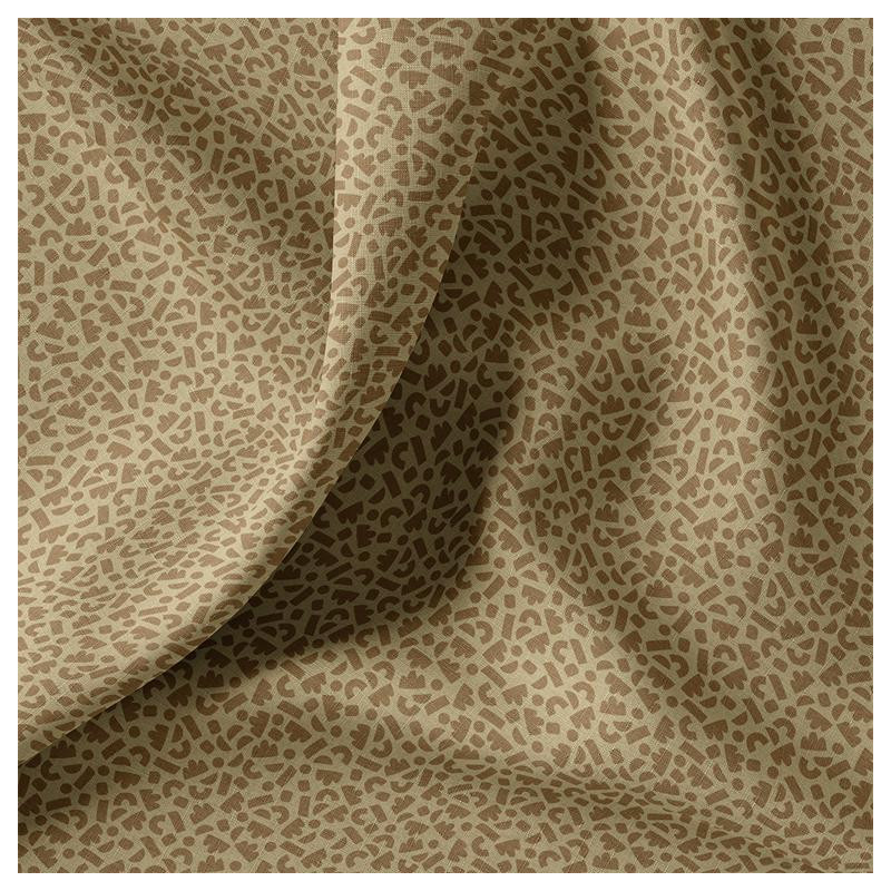 Printed Cotton TIBEANS Beige / Brown